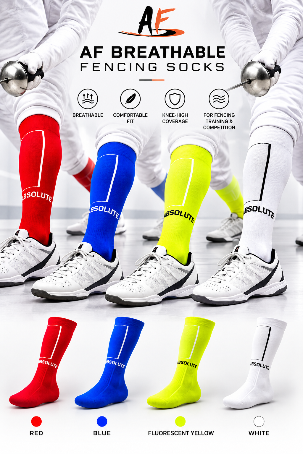 AF Breathable Fencing Socks